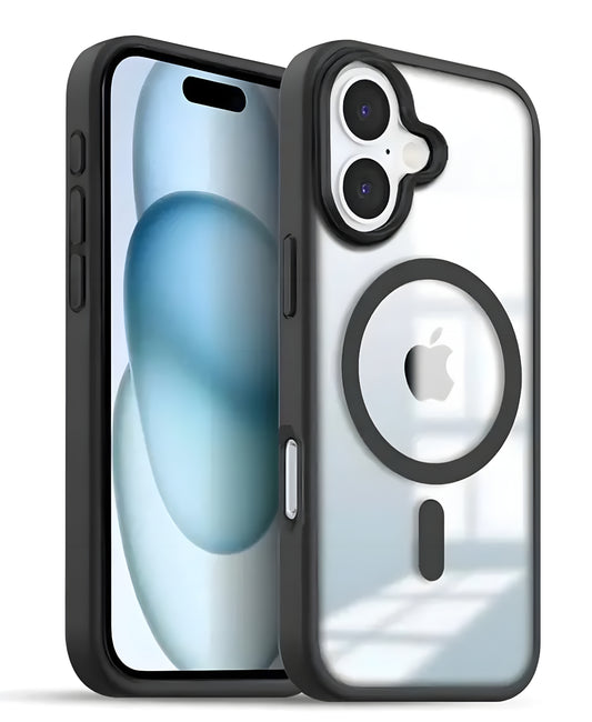 Apple Iphone 16 Black MagSafe Mobile Back Cover