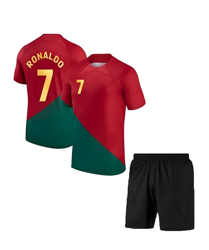 Sports Soccer Football Portugal Team Cristiano Ronaldo 7 Football Jersey Home Kit Boys Kids - ᴘᴜɴᴊᴀʙ ꜰᴜꜱɪᴏɴ