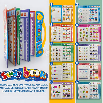 Activities Learning Book Electronic Intelligent Book with All Learning Materials with Clear Voice with Touch Sensors for Kids (Study Book) - ᴘᴜɴᴊᴀʙ ꜰᴜꜱɪᴏɴ