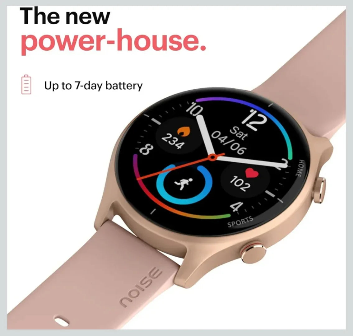 Noise Twist Round dial Smart Watch with Bluetooth Calling, 1.38" TFT Display, up-to 7 Days Battery, 100+ Watch Faces, IP68, Heart Rate Monitor, Sleep Tracking - ᴘᴜɴᴊᴀʙ ꜰᴜꜱɪᴏɴ
