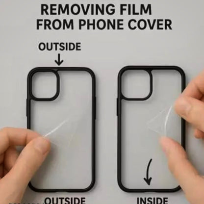 iPhone 11 Transparent Back Cover (BLACK) - ᴘᴜɴᴊᴀʙ ꜰᴜꜱɪᴏɴ