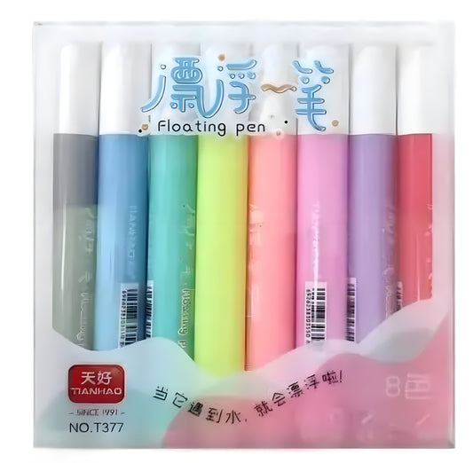 ART RANGER Floating Ink Pen Set, 8 Colors, Water-Based Doodle Markers for Drawing, Coloring & Fun