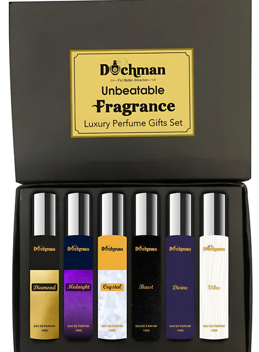 DUCHMAN FRUITY FRESH PERFUME PACK OF SIX WITH OUD PERFUME 10X6ML