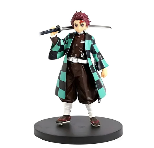 Demon Slayer Tanjiro Kamado Action Figure 14 Cms PVC Anime Figure - ᴘᴜɴᴊᴀʙ ꜰᴜꜱɪᴏɴ