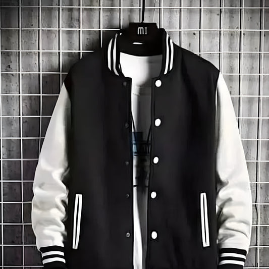 New trending bomber jacket for men black and white